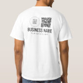 Dubbelzijdig afdrukken QR-code Logo Personeelslid  T-shirt (Achterkant)