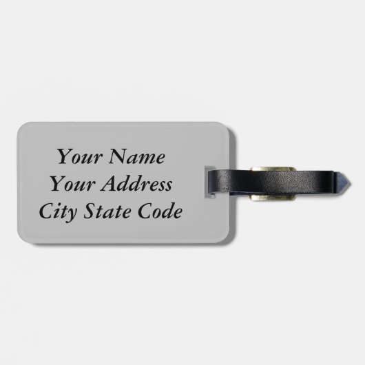 Dubbelzijdig bagagelabel (Achterkant horizontaal)