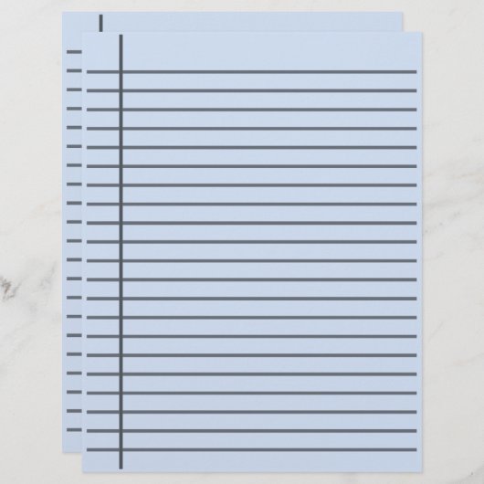 dubbelzijdig, blanco papier voor het schrijven van (Voorkant / Achterkant)