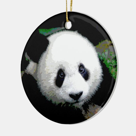 Dubbelzijdig Cool Panda Christmas Tree Ornament (Links)