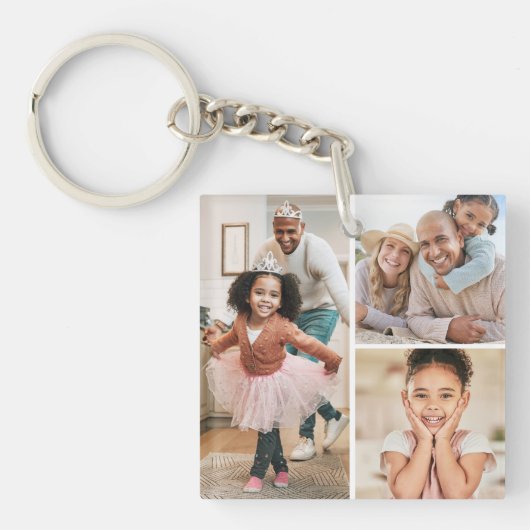Dubbelzijdig fotocollage Afbeelding Sleutelhanger (Voorkant)