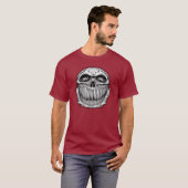 Dubbelzijdig Happy en sad Skull T-shirt (Voorkant volledig)