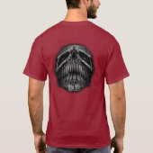 Dubbelzijdig Happy en sad Skull T-shirt (Achterkant)