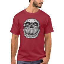 Dubbelzijdig Happy en sad Skull T-shirt
