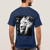 Dubbelzijdig hoofd van de koning moderne Pop T-shirt (Achterkant)