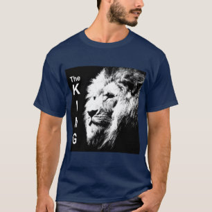 Dubbelzijdig hoofd van de koning moderne Pop T-shirt