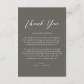 Dubbelzijdig huwelijk - Hartelijk dank voor uw kaa Save The Date (Achterkant)