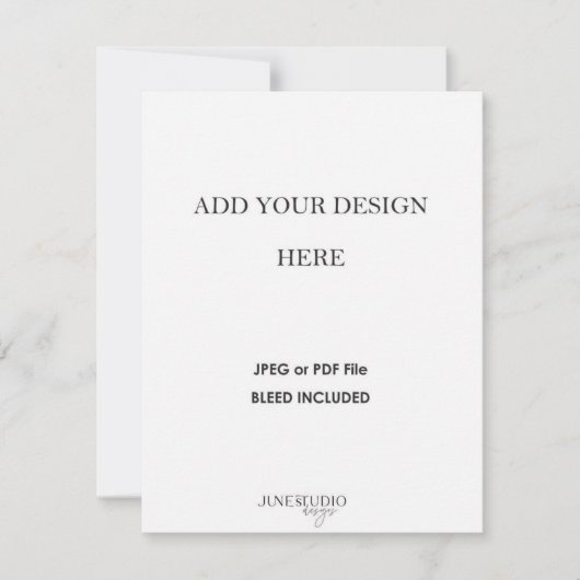 Dubbelzijdig kaartdrukwerk 10,8x14 cm RSVP kaartje (Voorkant)