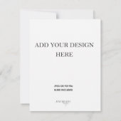 Dubbelzijdig kaartdrukwerk 10,8x14 cm RSVP kaartje (Achterkant)