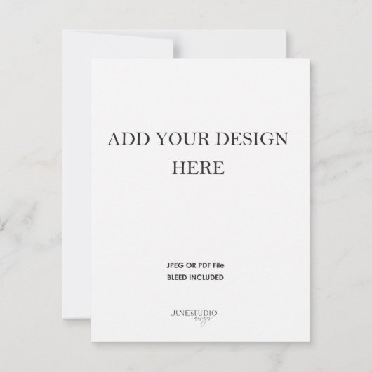 Dubbelzijdig kaartdrukwerk 10,8x14 cm RSVP kaartje (Achterkant)