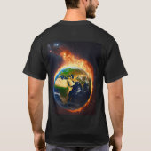 Dubbelzijdig kosmisch ballet: Planets Moon T-shirt (Achterkant)