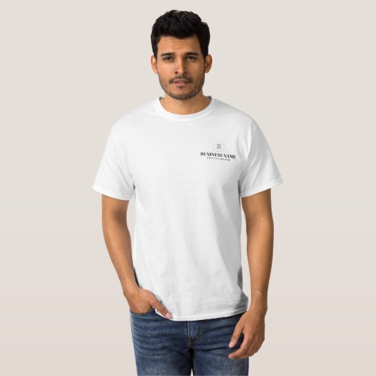 Dubbelzijdig ontwerp Print Logo Personeelslid Mann T-shirt (Voorkant volledig)