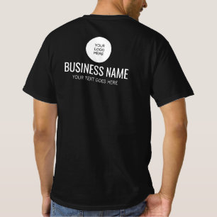 Dubbelzijdig ontwerp Print Logo Personeelslid Mann T-shirt