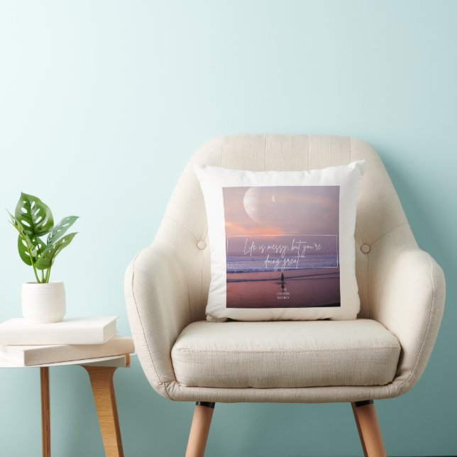 Dubbelzijdig print kussen (Stoel)