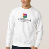 Dubbelzijdig printwerk Uniform Mannen Wit Modern Trui (Voorkant)