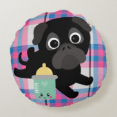 Dubbelzijdig Pug Kussen voor Baby's Room (Achterkant)