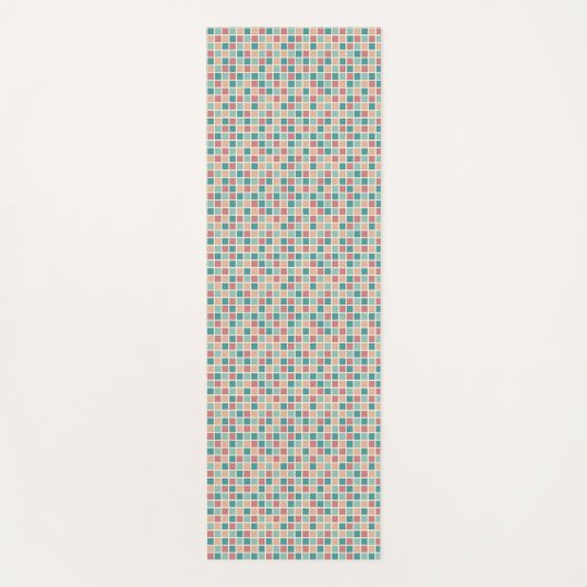 Dubbelzijdig retro patroon yogamat (Voorkant)