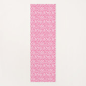Dubbelzijdig: Roze luipaard en roze zebra Afdrukke Yogamat (Voorkant)