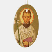 Dubbelzijdig St. Aloysius Gonzaga (PM 101) Keramisch Ornament (Rechts)