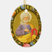 Dubbelzijdig St. Peter de Apostle (PM 07) Keramisch Ornament (Achterkant)