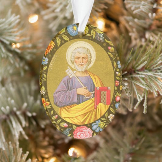 Dubbelzijdig St. Peter (PM 07) Acryl Ornament (Boom)