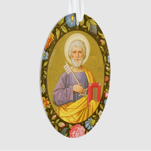 Dubbelzijdig St. Peter (PM 07) Acryl Ornament (voorkant)