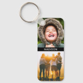 Dubbelzijdig vier foto's en Sleutelhanger naam (Voorkant)