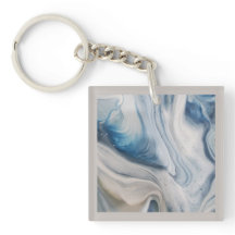 dubbelzijdig vierkant met acrylische Sleutelhanger