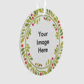 Dubbelzijdig Wreath Lijst Ornament (voorkant)