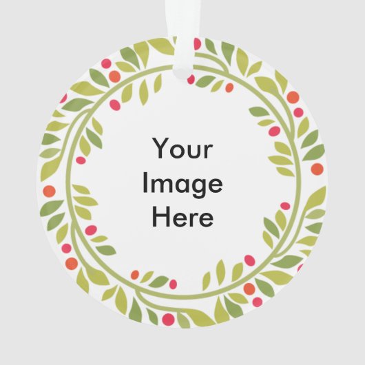 Dubbelzijdig Wreath Lijst Ornament (achterkant)