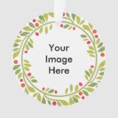 Dubbelzijdig Wreath Lijst Ornament (voorkant)