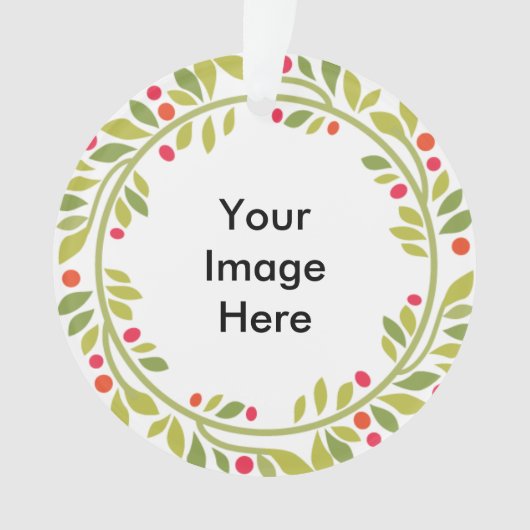 Dubbelzijdig Wreath Lijst Ornament (voorkant)