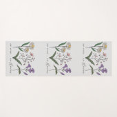 Dubbelzijdige Boho Wildflower Inspirerend offerte Yogamat (Voorkant (horizontaal))