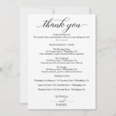 Dubbelzijdige bruiloft - Welkom op het huwelijk Kaart (Achterkant)