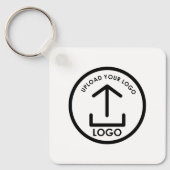 Dubbelzijdige Business Logo Text Promo QR-code Sleutelhanger (Voorkant)