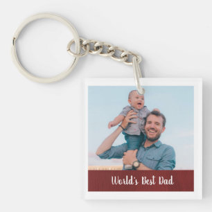 Dubbelzijdige foto Werelds Beste Papa Sleutelhanger