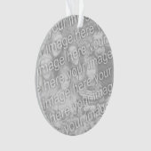 Dubbelzijdige fotoversiering met 2 aangepaste afbe ornament (voorkant)