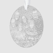 Dubbelzijdige fotoversiering met 2 aangepaste afbe ornament (voorkant)