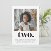 Dubbelzijdige gezamenlijke foto verjaardag - Jonge Kaart (Staand voorkant)