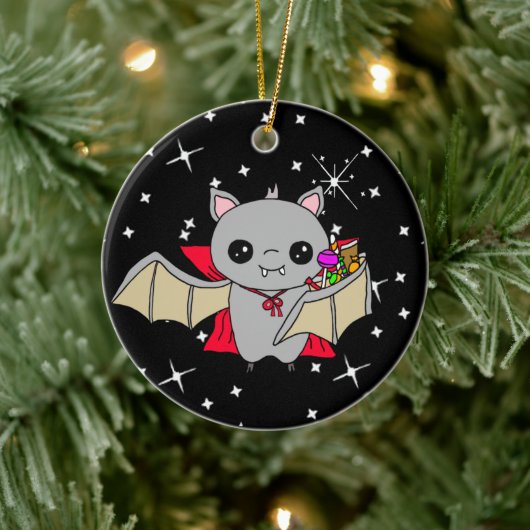 Dubbelzijdige haktvlekken en trok of behandeling keramisch ornament (Boom)