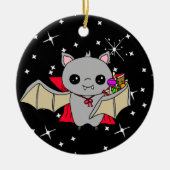 Dubbelzijdige haktvlekken en trok of behandeling keramisch ornament (Voorkant)