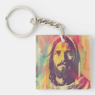 Dubbelzijdige Jesus Sleutelhanger