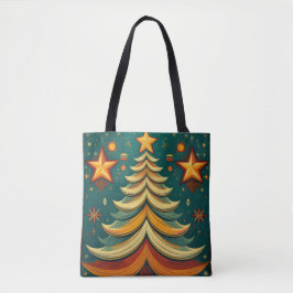 Dubbelzijdige kerstboom Canvas tas
