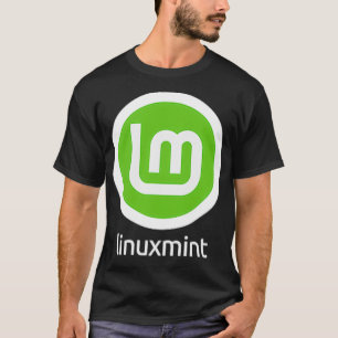 DUBBELZIJDIGE Linux Mint Comfortabele vertrouwde c T-shirt