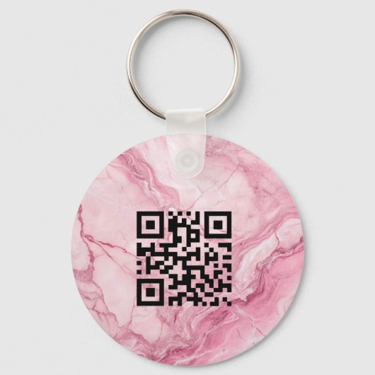 Dubbelzijdige Logo QR Code sleutelhanger (Achterkant)