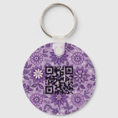 Dubbelzijdige Logo QR Code sleutelhanger (Achterkant)