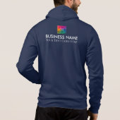 Dubbelzijdige Logo van afdrukbedrijf hier Mannen Hoodie (Achterkant)