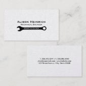 Dubbelzijdige moersleutel 2 | Monteur (elite) Visitekaartje (Voorkant / Achterkant)