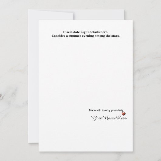  dubbelzijdige notitiekaart voor juli (Achterkant)