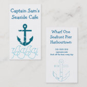 Dubbelzijdige oceaan en verankerd visitekaartje (Voorkant / Achterkant)